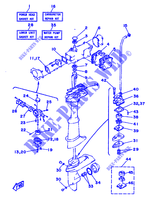 KIT DE REPARATION  pour Yamaha 5C 2 Stroke, Manual Starter, Tiller Handle, Manual Tilt de 1993