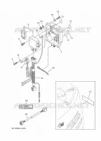 PIÈCES OPTIONNELLES 1 pour Yamaha F60L Electric Starter, Remote Control, Power Trim & Tilt, Shaft 20