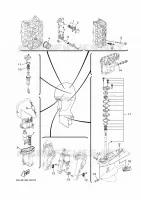 PIECES D'ENTRETIEN pour Yamaha F70A Electric Starter, Remote Control, Power Trim & Tilt, Shaft 20