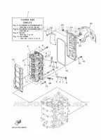 CYLINDRE / CARTER MOTEUR 2 pour Yamaha F70A Electric Starter, Remote Control, Power Trim & Tilt, Shaft 20