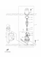 MOTEUR DE SYSTEME D'INCLINAISON 2 pour Yamaha T50T 4 Stroke High Thrust, Electric Starter, Remote Control, Power Trim & Tilt, Shaft 20