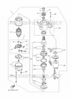 DEMARREUR pour Yamaha FT50J High Thrust, Electric Starter, Remote Control, Power Trim & Tilt, Shaft 20