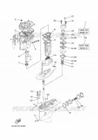 KIT DE REPARATION 2 pour Yamaha FT50J High Thrust, Electric Starter, Remote Control, Power Trim & Tilt, Shaft 20