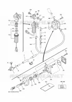 RESERVOIR A ESSENCE pour Yamaha FT50J High Thrust, Electric Starter, Remote Control, Power Trim & Tilt, Shaft 20