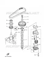 POMPE A HUILE pour Yamaha T60L High Thrust, Electric Starter, Remote Control, Manual Tilt, Shaft 20