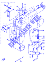 RESERVOIR D'HUILE pour Yamaha 115B 2 Stroke, Electric Starter, Remote Control, Power Trim & Tilt de 1996