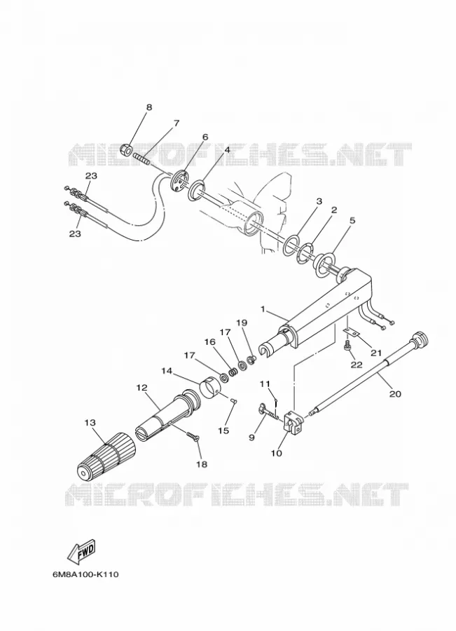 DIRECTION Yamaha OUTBOARD ENGINES 6hp (4.4kW) 2011 6  6CMHL