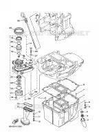 VENTILATEUR D'HUILE pour Yamaha F100B Electric Starter, Remote Control, Power Trim & Tilt, Shaft 25