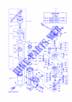 SYSTEME D'INCLINAISON 1 pour Yamaha F115B Electric Starter, Remote Control, Power Trim & Tilt, Shaft 20