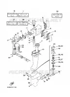 KIT DE REPARATION 1 pour Yamaha 6C 2 Stroke, Manual Starter, Tiller Handle, Manual Tilt de 2001