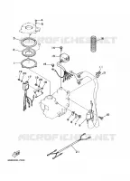 ELECTRIQUE 1 pour Yamaha 6C 2 Stroke, Manual Starter, Tiller Handle, Manual Tilt de 2001