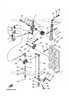 COMMANDE D'ACCELERATEUR pour Yamaha 175D 2 Stroke, Electric Starter, Remote Control, Power Trim & Tilt de 2002