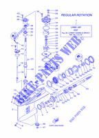 BOITIER D'HELICE ET TRANSMISSION 1 pour Yamaha F150A Electric Starter, Remote Control, Power Trim & Tilt, Shaft 25
