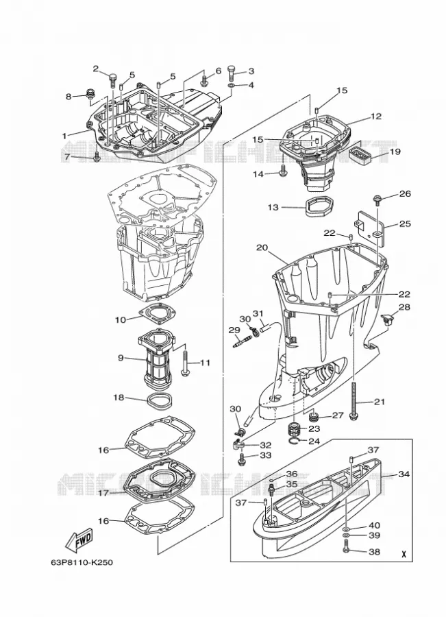 FOURREAU - FUT Yamaha OUTBOARD ENGINES 150hp (110.3kW) 2011 F150  F150AETL
