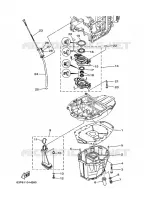 VENTILATEUR D'HUILE pour Yamaha F150A Electric Starter, Remote Control, Power Trim & Tilt, Shaft 25