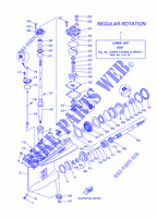 BOITIER D'HELICE ET TRANSMISSION 1 pour Yamaha F150B Electric Starter, Remote Control, Power Trim & Tilt, Shaft 25