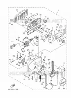 BOITIER DE COMMANDE A DISTANCE pour Yamaha F150F Electric Starter, Remote Control, Power Trim & Tilt, Shaft 25
