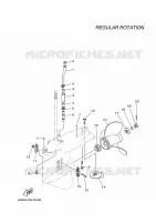 BOITIER D'HELICE ET TRANSMISSION 2 pour Yamaha F150F Electric Starter, Remote Control, Power Trim & Tilt, Shaft 25