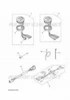 COMPTEUR 1 pour Yamaha F150F Electric Starter, Remote Control, Power Trim & Tilt, Shaft 25