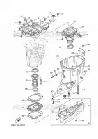 FOURREAU   FUT pour Yamaha F150F Electric Starter, Remote Control, Power Trim & Tilt, Shaft 25