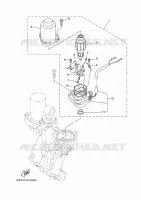 SYSTEME D'INCLINAISON 2 pour Yamaha F150F Electric Starter, Remote Control, Power Trim & Tilt, Shaft 25