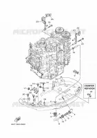 CAPOT INFERIEUR 3 pour Yamaha F150G Electric Starter, Remote Control, Power Trim & Tilt, Shaft 20