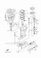 KIT DE REPARATION 2 pour Yamaha F150G Electric Starter, Remote Control, Power Trim & Tilt, Shaft 20