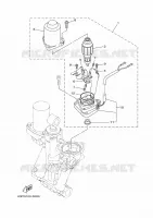 SYSTEME D'INCLINAISON 2 pour Yamaha F150G Electric Starter, Remote Control, Power Trim & Tilt, Shaft 20