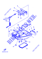 CARENAGE INFERIEUR pour Yamaha 6D Manual Start, Tiller Handle, Manual Tilt, Shaft 20