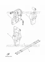 BOITIER DE COMMANDE A DISTANCE pour Yamaha F200B Electric Starter, Remote Control, Power Trim & Tilt, Shaft 25
