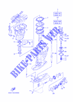 KIT DE REPARATION 2 pour Yamaha F200F Electric Starter, Remote Control, Power Trim & Tilt, Shaft 20