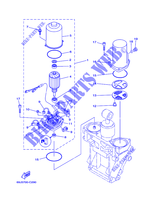 SYSTEME D'INCLINAISON 2 pour Yamaha F200B Electric Starter, Remote Control, Power Trim & Tilt, Shaft 25