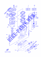 KIT DE REPARATION 2 pour Yamaha F200B Electric Starter, Remote Control, Power Trim & Tilt, Shaft 25