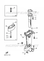 CARTER SUPERIEUR pour Yamaha 6D 2 Stroke, Manual Starter, Tiller Handle, Manual Tilt de 2002