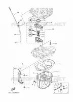 VENTILATEUR D'HUILE pour Yamaha F200F Electric Starter, Remote Control, Power Trim & Tilt, Shaft 20