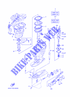 KIT DE REPARATION 2 pour Yamaha F200F Electric Starter, Remote Control, Power Trim & Tilt, Shaft 25