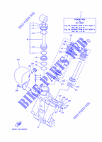 SYSTEME D'INCLINAISON 1 pour Yamaha F200G Electric Starter, Remote Control, Power Trim & Tilt, Shaft 25