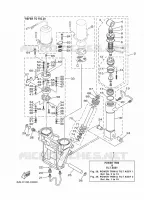 SYSTEME D'INCLINAISON 1 pour Yamaha F225X Electric Starter, Remote Control, Power Trim & Tilt, Shaft 25