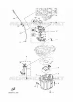 VENTILATEUR D'HUILE pour Yamaha F250A Electric Starter, Remote Control, Power Trim & Tilt, Shaft 25