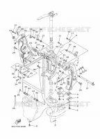 ARAIGNEE pour Yamaha F250D Electric Starter, Remote Control, Power Trim & Tilt, Shaft 25