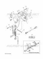 PIÈCES OPTIONNELLES 1 pour Yamaha F250D Electric Starter, Remote Control, Power Trim & Tilt, Shaft 25
