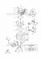 BOITIER PAPILLON INJECTION pour Yamaha F250G Electric Starter, Remote Control, Power Trim & Tilt, Shaft 25
