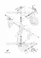 SUPPORT 2 pour Yamaha F250G Electric Starter, Remote Control, Power Trim & Tilt, Shaft 25