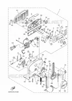 BOITIER DE COMMANDE A DISTANCE pour Yamaha F250G Electric Starter, Remote Control, Power Trim & Tilt, Shaft 30