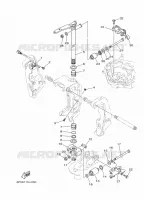 SUPPORT 2 pour Yamaha F250G Electric Starter, Remote Control, Power Trim & Tilt, Shaft 30