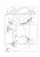 CARENAGE SUPERIEUR pour Yamaha FL200B Counter Rotation, Electric Starter, Remote Control, Power Trim & Tilt, Shaft 25