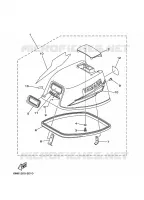 CARENAGE SUPERIEUR pour Yamaha 8C Manual Starter, Tiller Handle, Manual Tilt, Pre-Mixing de 2007