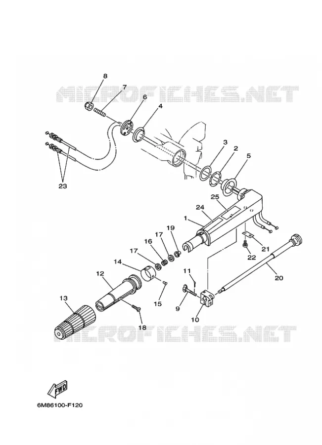 DIRECTION Yamaha OUTBOARD ENGINES 8hp (5.9kW) 2007 8  8C
