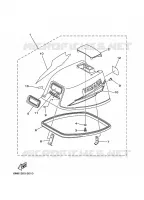 CARENAGE SUPERIEUR pour Yamaha 8C Manual Starter, Tiller Handle, Manual Tilt, Pre-Mixing de 2007