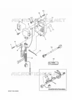 PIÈCES OPTIONNELLES 1 pour Yamaha FL225F Counter Rotation, Electric Starter, Remote Control, Power Trim & Tilt, Shaft 25
